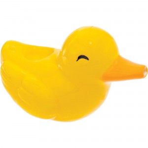 3.5" Lil Ducky Ceramic Pipe - Wacky Bowlz [CP117]